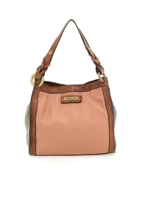 CATERINA LUCCHI ANNA SMALL SHOPPING MULTICOLOUR LEATHER BAG