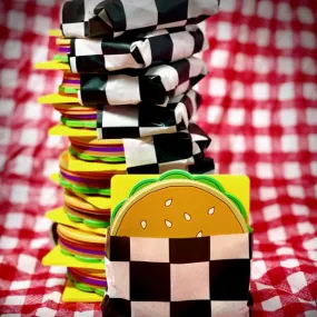 Cheeseburger Coaster Set