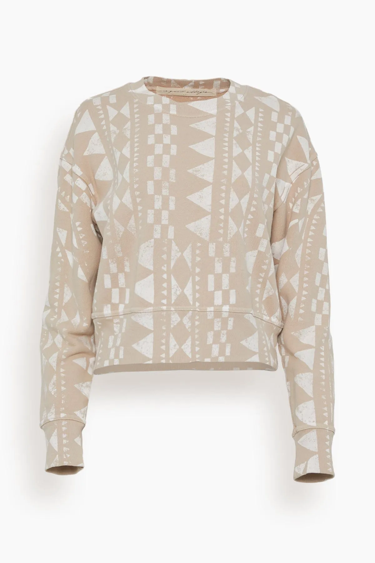 Joburg Sweatshirt in Camel/Dirty White