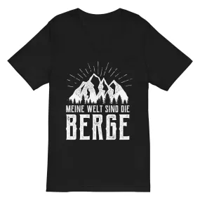 Meine Welt sind die Berge - Herren V-Neck Shirt