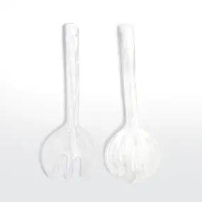 NASHI Long Salad Servers WHITE