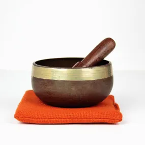 Navel/Sacral Chakra (Orange) Singing Bowl Gift Set Small