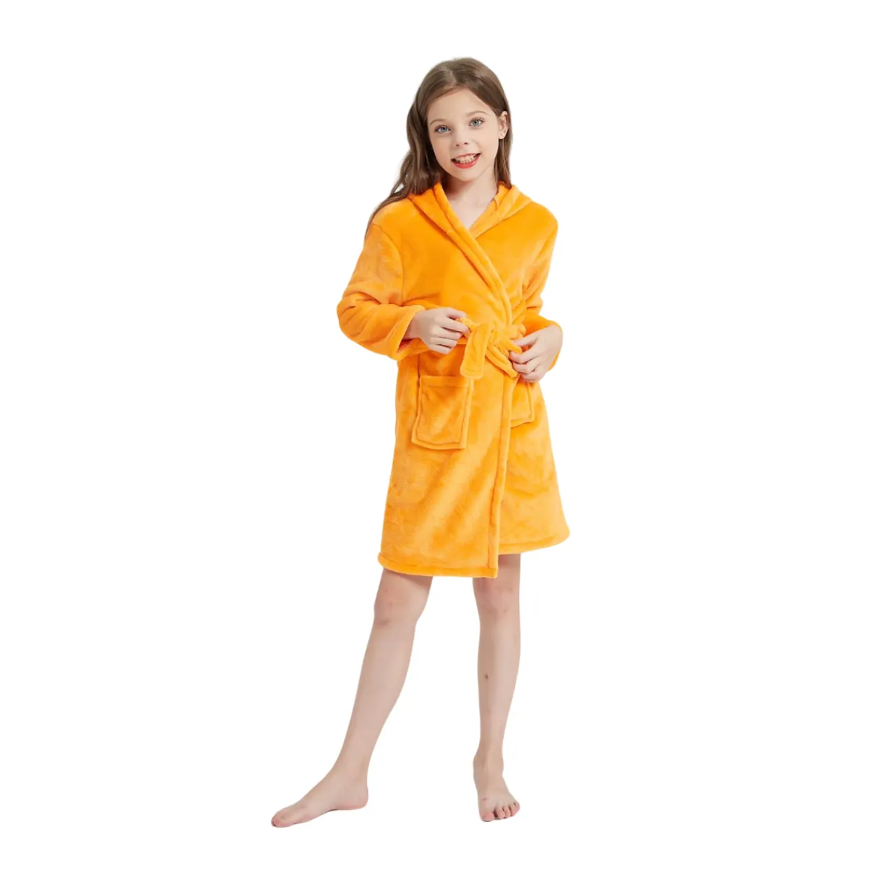 Orange Fox Kids Bathrobe