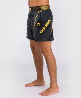 UFC Adrenaline by Venum Personalized Authentic Fight Night Men's Fight Short - Short Fit - Black/Gold